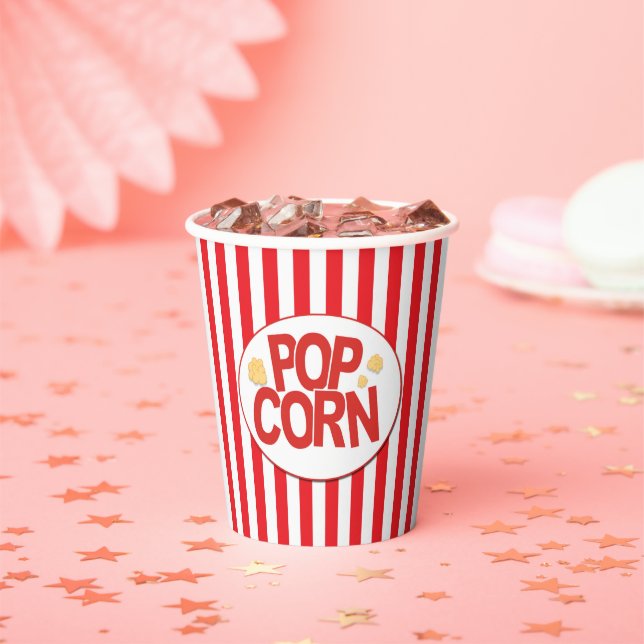 Movie Theatre Popcorn Bucket Movies Party Paper Cups (Insitu)