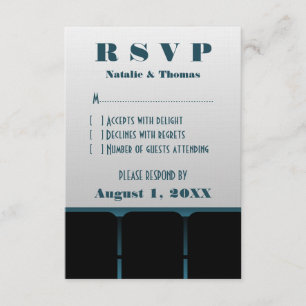 Movie Theatre Response Card, Blue