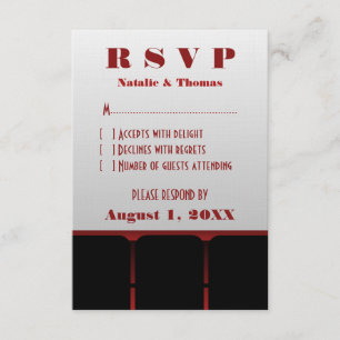 Movie Theatre Response Card, Red