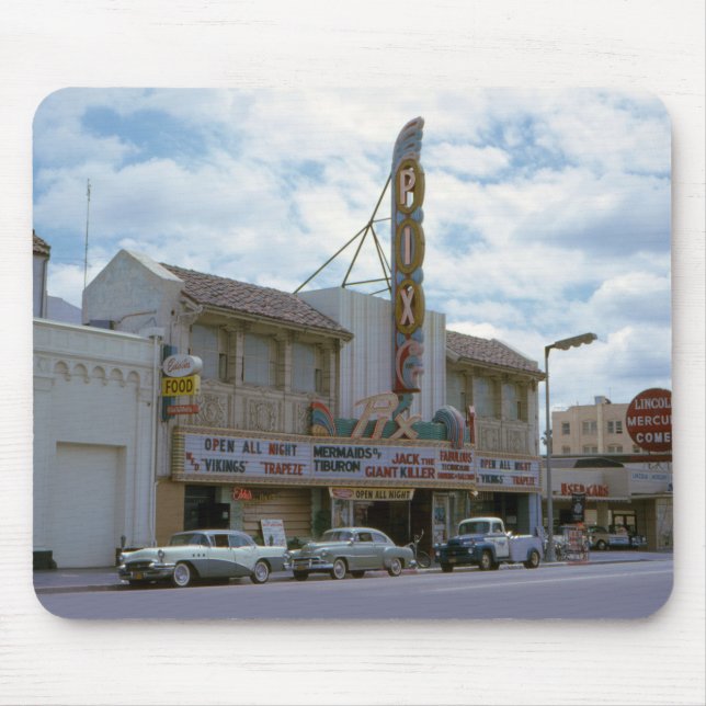Movie Theatre Vintage Cars Cinema Mousepad (Front)