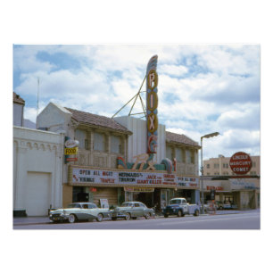 Movie Theatre Vintage Cars Cinema Photo Print