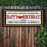 Movie Theme Birthday Banner<br><div class="desc">Fun,  personalised movie themed birthday banner.  Choose from indoor,  outdoor or outdoor with metal grommets.</div>