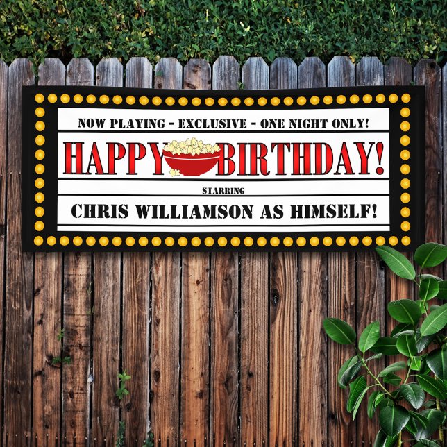 Movie Theme Birthday Banner (Creator Uploaded)