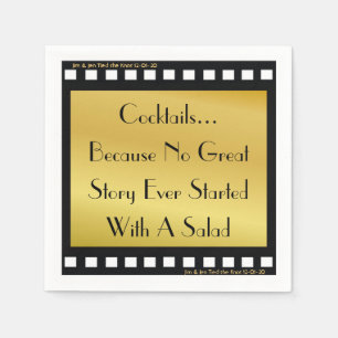 Movie Theme Cocktail Party Napkins