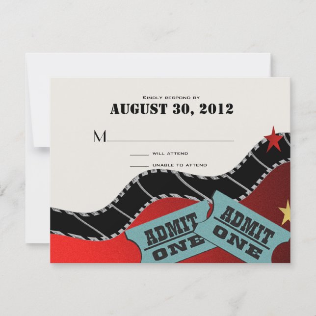 Movie Theme Reply Card (Front)