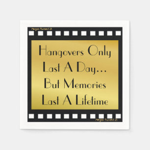 Movie Themed Party Napkins Hangover