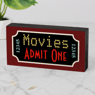 Movie Ticket Cinema Art Sign