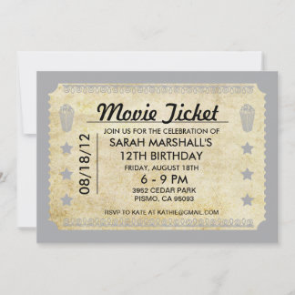 Movie Ticket Invitation