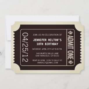 Movie Ticket Invitation