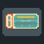 Movie Ticket Invitation<br><div class="desc">A fun invitation to a movie birthday party. This colourful design is perfect for any age and either gender. (Designed by Freepik). The card is easy to customise with your wording, font, font colour, paper shape options and choice of six paper types.Not exactly what you're looking for? All our products...</div>