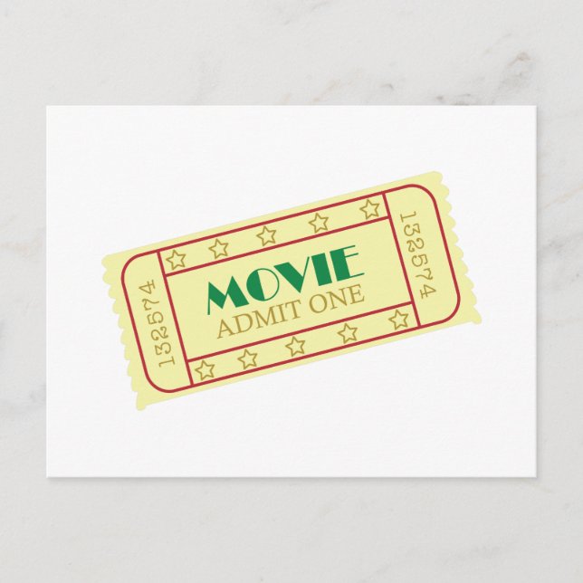 Movie Tickets Postcard (Front)