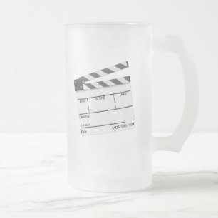 Movie Time Mug..! Frosted Glass Beer Mug