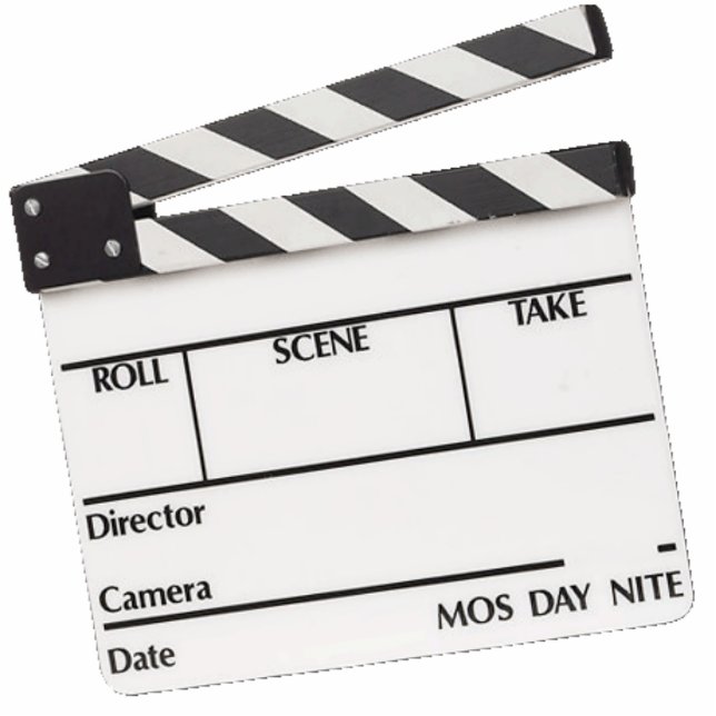 Movie Time Ornament..! Standing Photo Sculpture (Front)