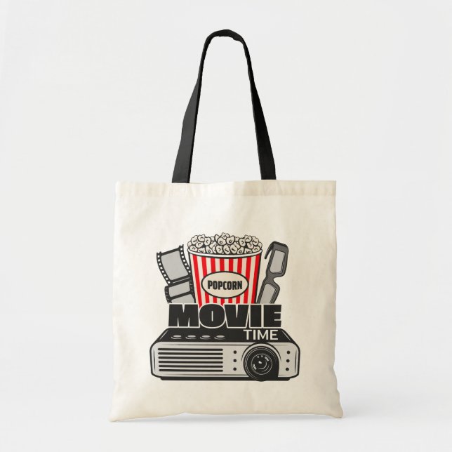 Movie Time Tote Bag (Front)