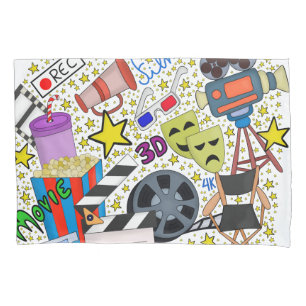 Movie Universe for Cinephiles The Art of Cinema Pillowcase