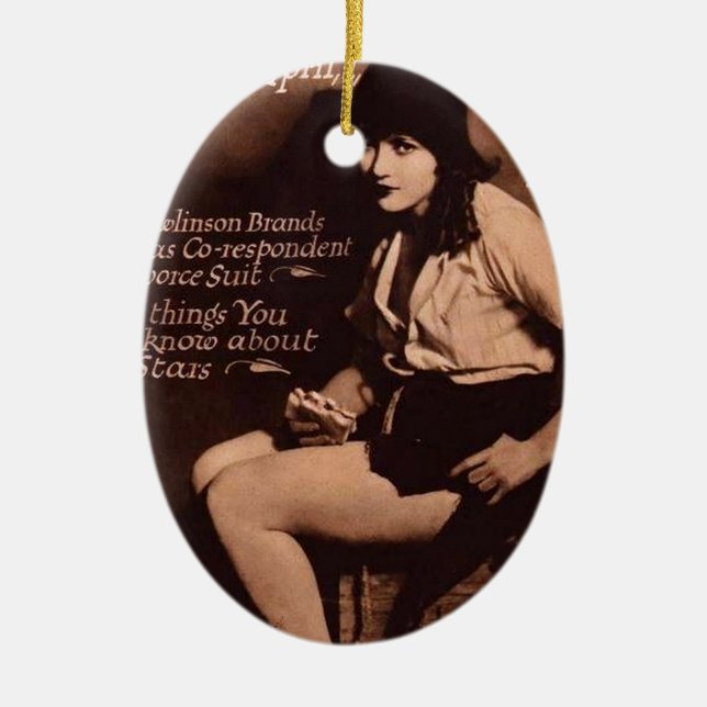 movie weekly cover ceramic tree decoration (Front)
