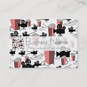 Movie With Popcorn Business Card