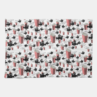 Movie With Popcorn Tea Towel