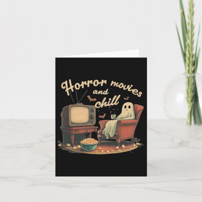 Movies And Chill Ghost  Card (Front)