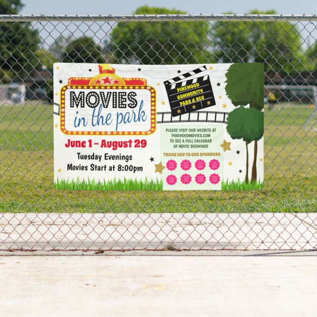 Movies in the Park Banner (Insitu)