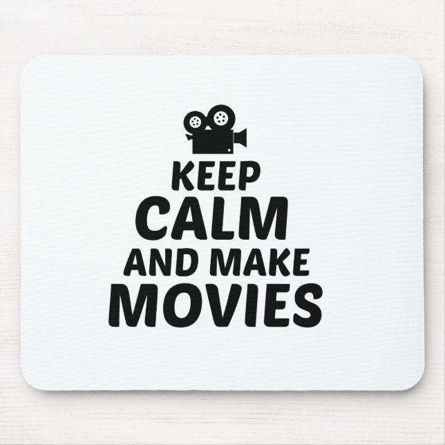 MOVIES KEEP CALM AND MAKE MOUSE MAT (Front)