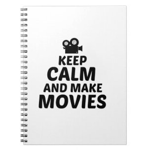 MOVIES KEEP CALM AND MAKE NOTEBOOK