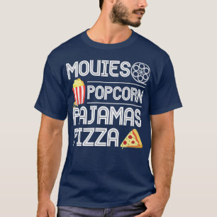 Movies Popcorn Pyjamas Pizza Premium 10272321 T-Shirt