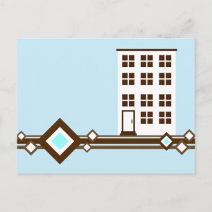 moving announcement : diamonds condo/business postcard