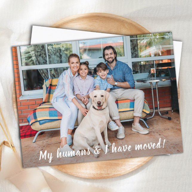 Moving Announcement Dog Personalized Pet Photo  (Creator Uploaded)