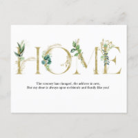 Moving Announcement I've Moved Postcard