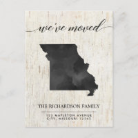 Moving announcement, Missouri state rustic
