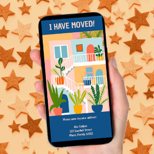 Moving Announcement New Apartment Tree-Free Card