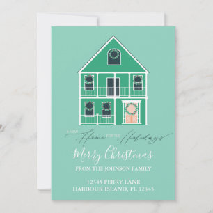 Moving Announcement New Home Holiday Light Green