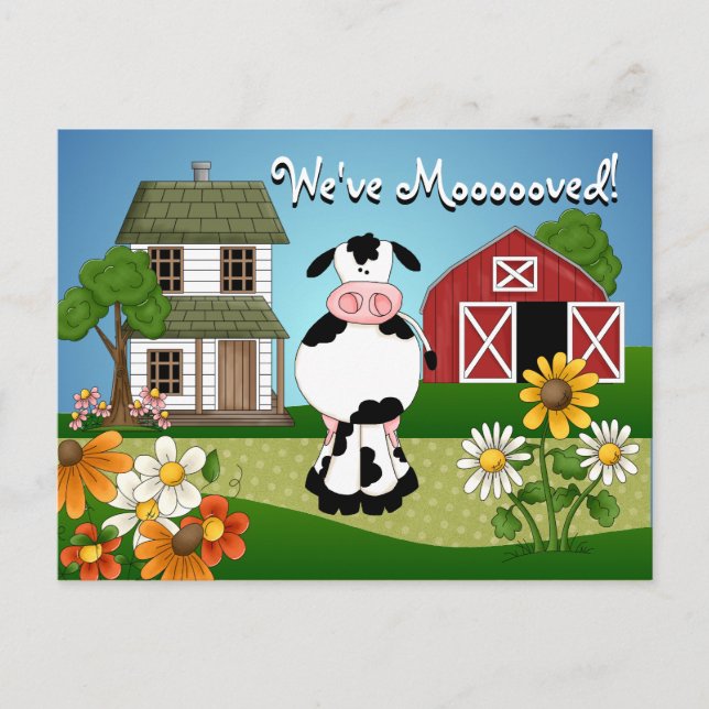 Moving Announcement Postcard (Front)