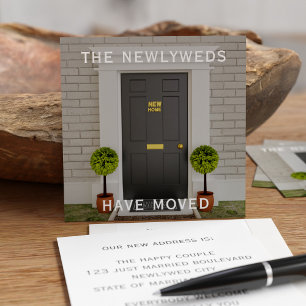 Moving Announcement Square Change of Address Cards
