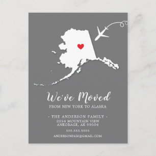 Moving Announcement State ALASKA  Post Card