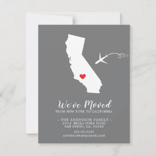 Moving Announcement   State California