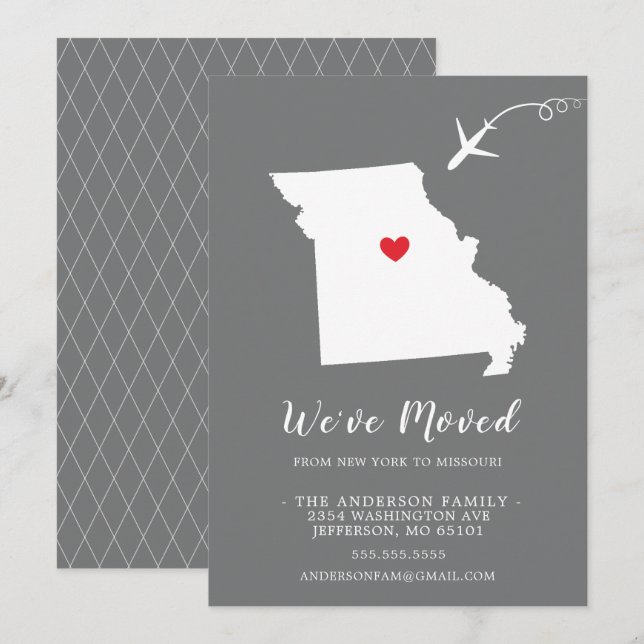Moving Announcement | State MISSOURI (Front/Back)