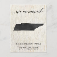 Moving announcement, Tennessee state rustic
