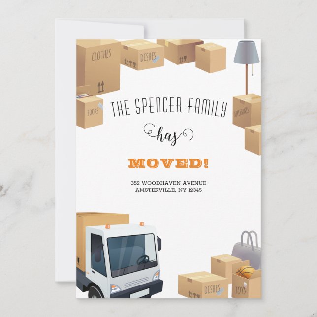 Moving Boxes Moved Announcement (Front)