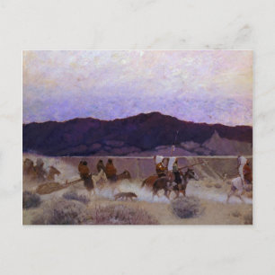 Moving Camp, 1908 by Newell Convers Wyeth Postcard
