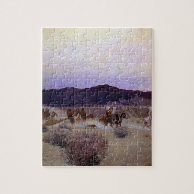 Moving Camp by Newell Convers Wyeth Jigsaw Puzzle (Vertical)