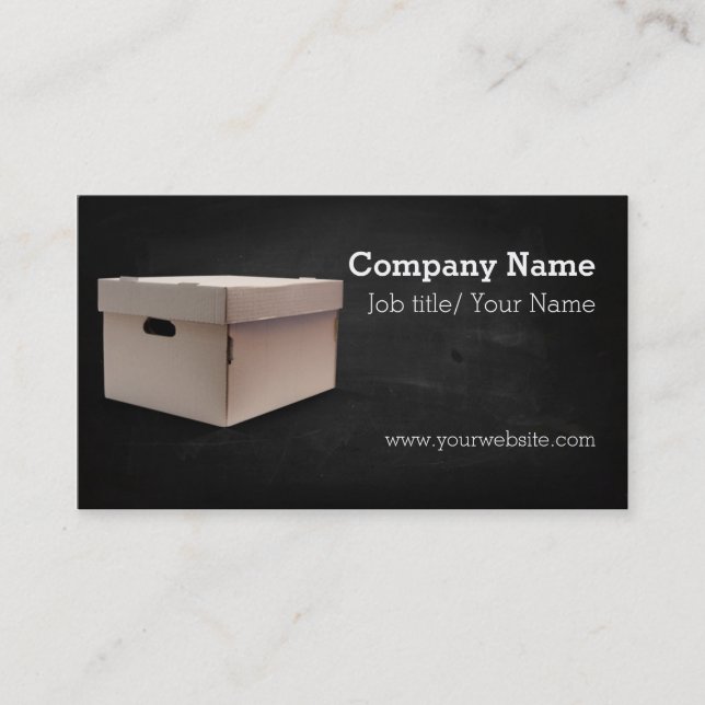 Moving company/Box/Boxes/Cardboard company Business Card (Front)