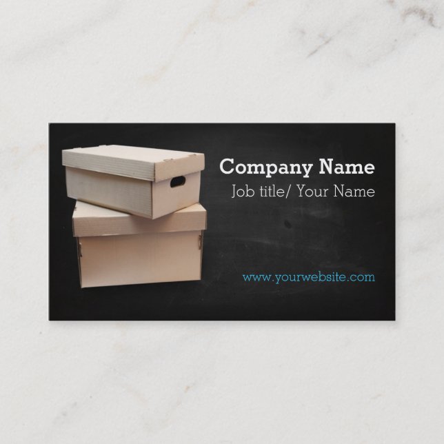 Moving company/Box/Boxes/Cardboard company Business Card (Front)