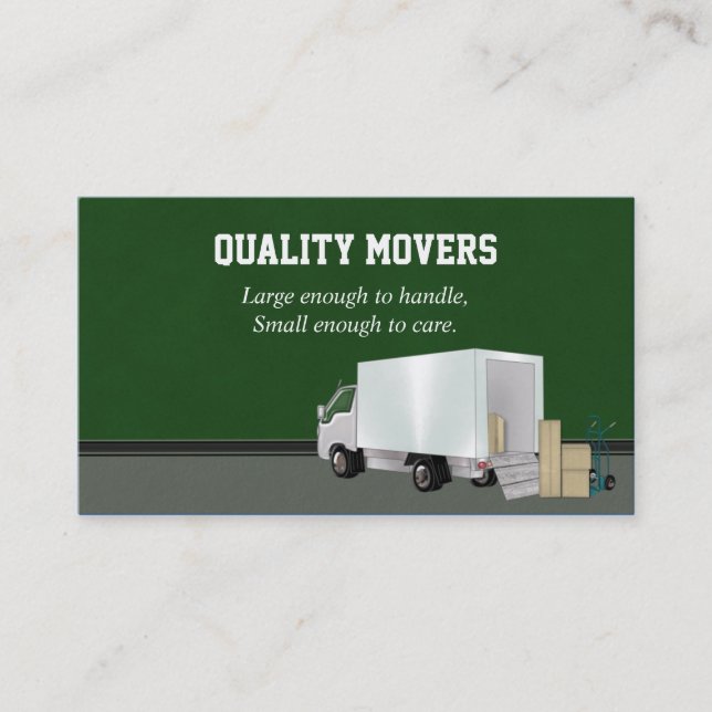 Moving Company, Business Card (Front)
