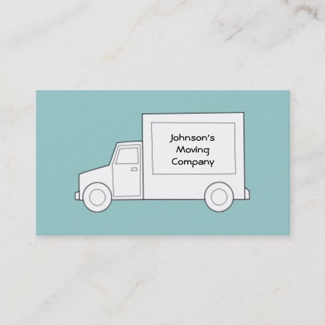 Moving Company Business Card (Front)