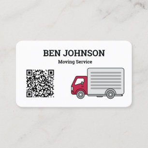 Moving Company QR Code Business Card