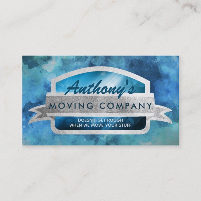 Moving Company Slogans Business Cards (Front)