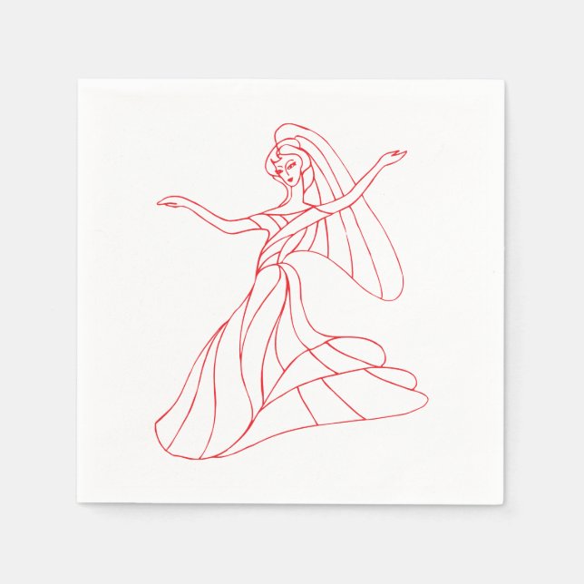 Moving Danseuse Napkins (Front)
