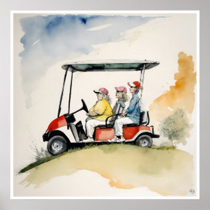 Moving Day - Golf Art Print 